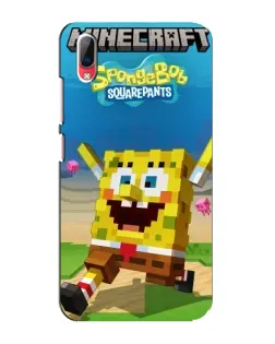 Чехол для Vivo Y93 / Y93S с картинкой «Губка Боб Minecraft»