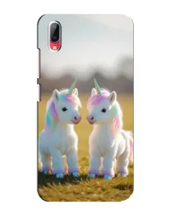 Чехол для Vivo Y93 / Y93S с картинкой «Пара единорогов»
