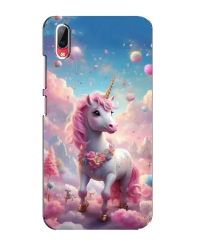 Чехол для Vivo Y93 / Y93S с картинкой «Единорог среди облаков»