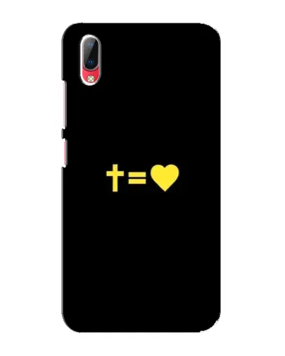 Чехол для Vivo Y93 / Y93S с картинкой «Сердце и Крест» Чехол для Vivo Y93 / Y93S с картинкой «Сердце и Крест»