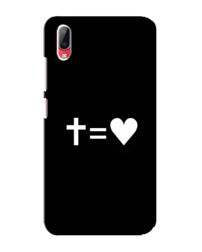 Чехол для Vivo Y93 / Y93S с картинкой «Крест и Сердце» Чехол для Vivo Y93 / Y93S с картинкой «Крест и Сердце»