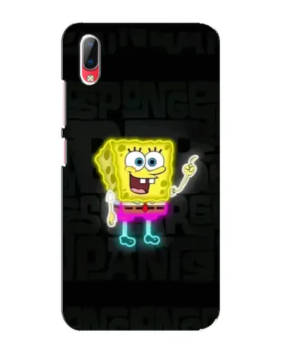 Чехол для Vivo Y93 / Y93S с картинкой «Неоновый Губка Боб»