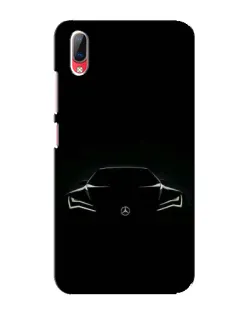 Чехол для Vivo Y93 / Y93S с картинкой «Mercedes — силуэт авто»