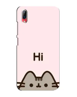 Чехол для Vivo Y93 / Y93S с картинкой «Пушин говорит Hi» Чехол для Vivo Y93 / Y93S с картинкой «Пушин говорит Hi»