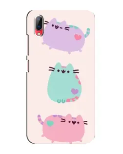 Чехол для Vivo Y93 / Y93S с картинкой «Pusheen трио» Чехол для Vivo Y93 / Y93S с картинкой «Pusheen трио»