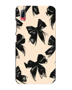 Чехол для Vivo Y93 / Y93S с картинкой «Паттерн черные банты»