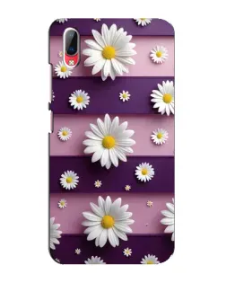 Чехол для Vivo Y93 / Y93S с картинкой «Ромашки на фиолетовом»