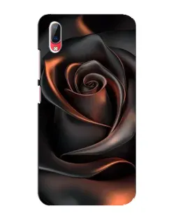 Чехол для Vivo Y93 / Y93S с картинкой «Шелковая черная роза»