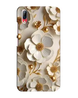 Чехол для Vivo Y93 / Y93S с картинкой «Белие бумажние  цвети»