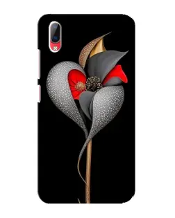 Чехол для Vivo Y93 / Y93S с картинкой «Серебряный фантазийный цветок»