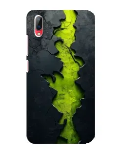Чехол для Vivo Y93 / Y93S с картинкой «Салатовый разлом скалы»