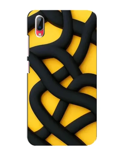 Чехол для Vivo Y93 / Y93S с картинкой «Черное желтое переплетение» Чехол для Vivo Y93 / Y93S с картинкой «Черное желтое переплетение»