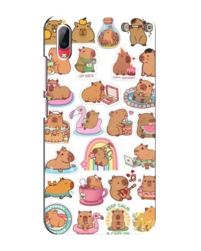 Чехол для Vivo Y93 / Y93S с картинкой «Капибары набор» Чехол для Vivo Y93 / Y93S с картинкой «Капибары набор»