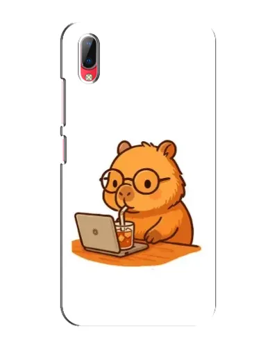 Чехол для Vivo Y93 / Y93S с картинкой «Капибара с ноутбуком» Чехол для Vivo Y93 / Y93S с картинкой «Капибара с ноутбуком»