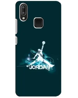 Чехол для Vivo Y95 с картинкой «Jordan Blue Fire»