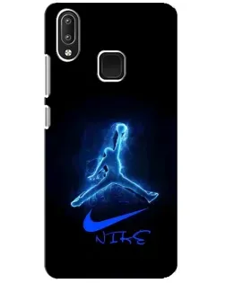 Чехол для Vivo Y95 с картинкой «Jordan Neon Blue»