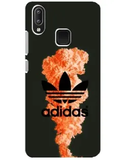 Чехол для Vivo Y95 с картинкой «Оранжевый дым Adidas»
