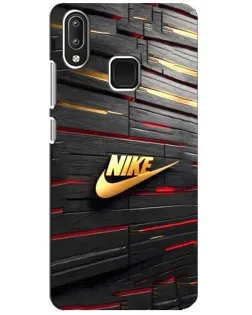 Чехол для Vivo Y95 с картинкой «Золотой Nike на металле»