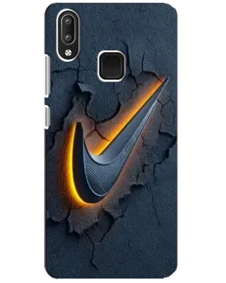 Чехол для Vivo Y95 с картинкой «Объемный логотип Найк»