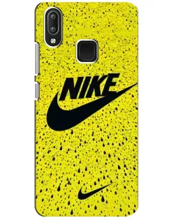 Чехол для Vivo Y95 с картинкой «Желтый текстурный Nike»