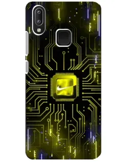 Чехол для Vivo Y95 с картинкой «Nike — золотая искра»