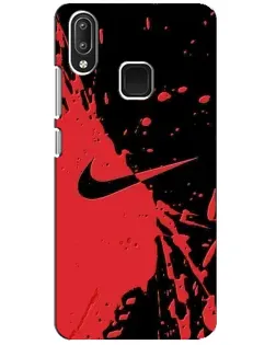 Чехол для Vivo Y95 с картинкой «Красные брызги Nike»