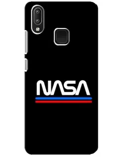 Чехол для Vivo Y95 с картинкой «NASA — классика Red Blue» Чехол для Vivo Y95 с картинкой «NASA — классика Red Blue»