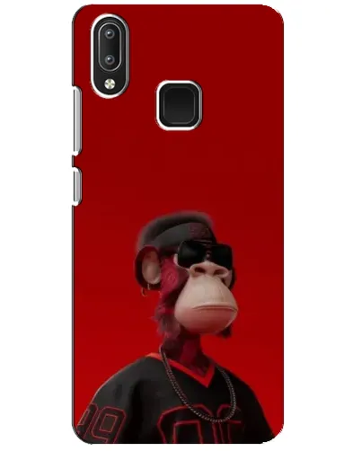 Чехол для Vivo Y95 с картинкой «Bored Ape в красном»