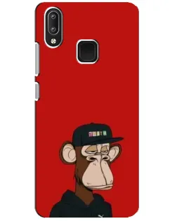 Чехол для Vivo Y95 с картинкой «Bored Ape — красный фон»