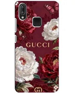 Чехол для Vivo Y95 с картинкой «Gucci — бордовые розы» Чехол для Vivo Y95 с картинкой «Gucci — бордовые розы»