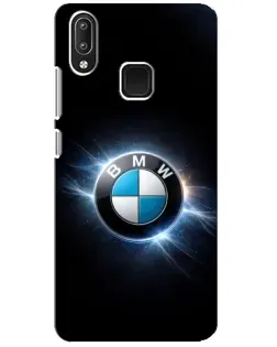 Чехол для Vivo Y95 с картинкой «BMW — неоновое сияние»
