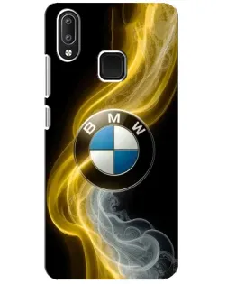 Чехол для Vivo Y95 с картинкой «Золотистый дым BMW»