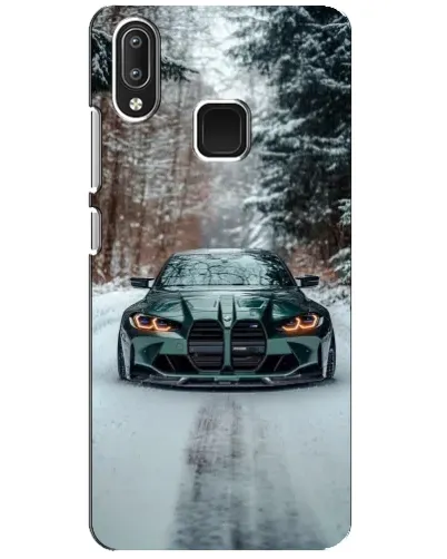 Чехол для Vivo Y95 с картинкой «BMW в зимнем лесу» Чехол для Vivo Y95 с картинкой «BMW в зимнем лесу»