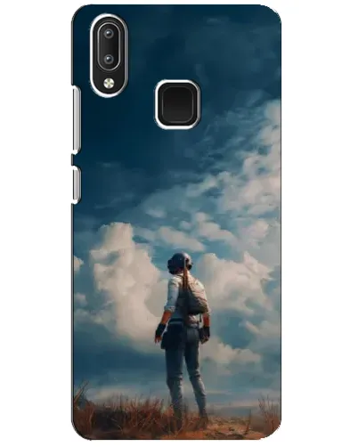 Чехол для Vivo Y95 с картинкой «Герой PUBG на скале»