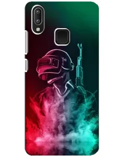 Чехол для Vivo Y95 с картинкой «PUBG — огненный воин»