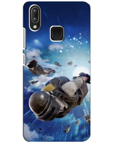Чехол для Vivo Y95 с картинкой «Десант PUBG — прыжок»