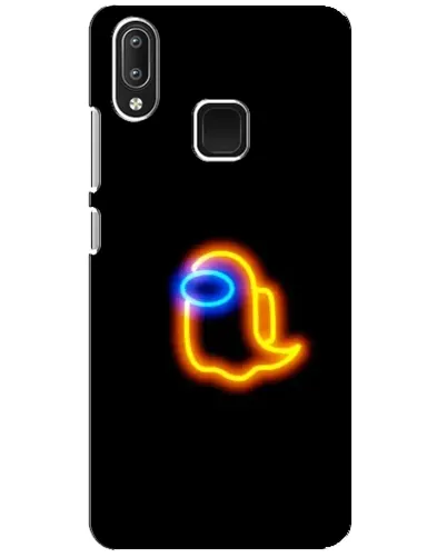 Чехол для Vivo Y95 с картинкой «Among Us неоновое сияние»