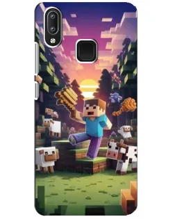 Чехол для Vivo Y95 с картинкой «Стив на ферме» Чехол для Vivo Y95 с картинкой «Стив на ферме»