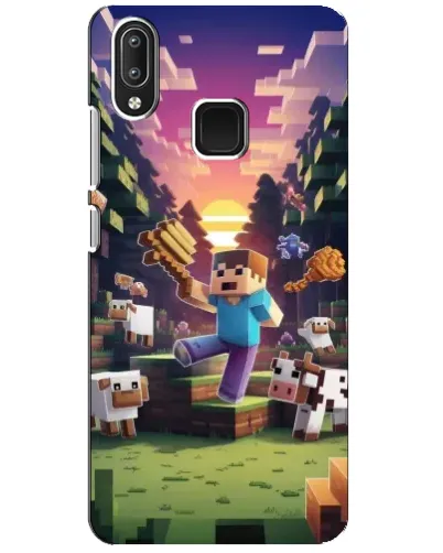 Чехол для Vivo Y95 с картинкой «Стив на ферме» Чехол для Vivo Y95 с картинкой «Стив на ферме»
