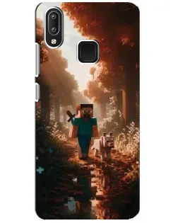 Чехол для Vivo Y95 с картинкой «Стив в лесу» Чехол для Vivo Y95 с картинкой «Стив в лесу»