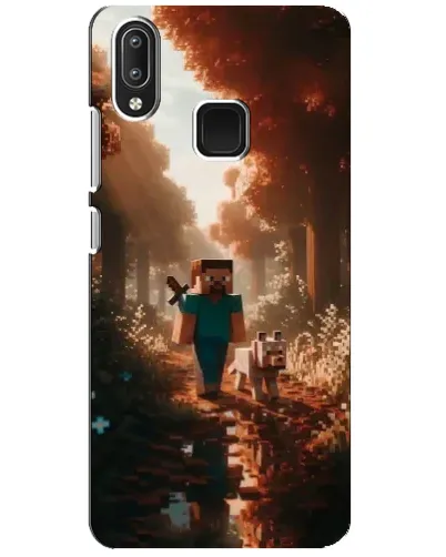 Чехол для Vivo Y95 с картинкой «Стив в лесу» Чехол для Vivo Y95 с картинкой «Стив в лесу»