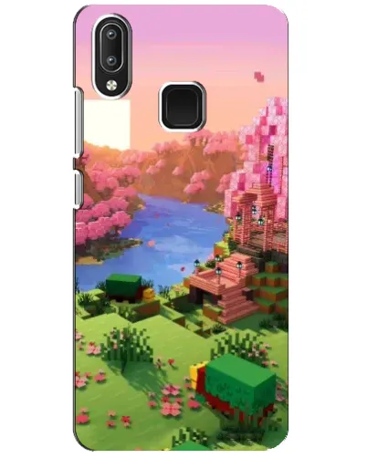 Чехол для Vivo Y95 с картинкой «Розовое дерево Minecraft» Чехол для Vivo Y95 с картинкой «Розовое дерево Minecraft»