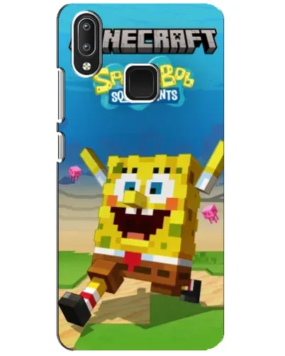 Чехол для Vivo Y95 с картинкой «Губка Боб Minecraft» Чехол для Vivo Y95 с картинкой «Губка Боб Minecraft»