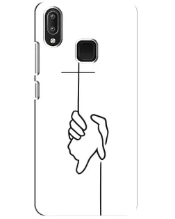 Чехол для Vivo Y95 с картинкой «Рука держит»