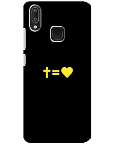 Чехол для Vivo Y95 с картинкой «Сердце и Крест» Чехол для Vivo Y95 с картинкой «Сердце и Крест»
