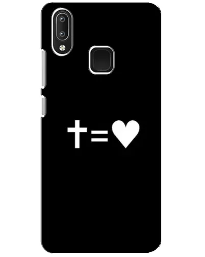 Чехол для Vivo Y95 с картинкой «Крест и Сердце» Чехол для Vivo Y95 с картинкой «Крест и Сердце»