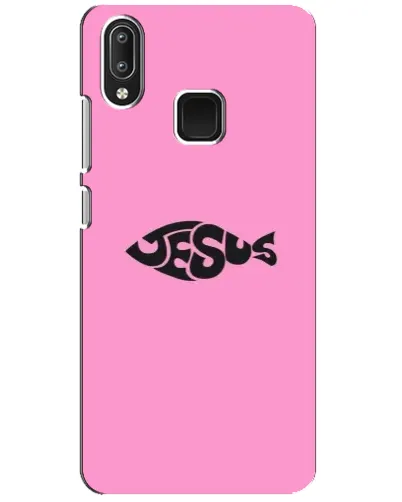 Чехол для Vivo Y95 с картинкой «Розовый символ Jesus» Чехол для Vivo Y95 с картинкой «Розовый символ Jesus»