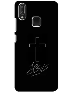 Чехол для Vivo Y95 с картинкой «Графический крест Jesus»