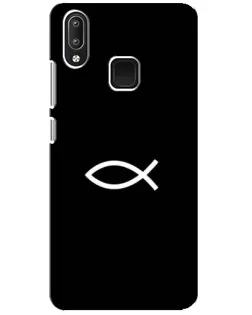 Чехол для Vivo Y95 с картинкой «Символ рыбы Jesus»