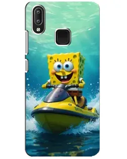 Чехол для Vivo Y95 с картинкой «Спанч Боб на гидроцикле» Чехол для Vivo Y95 с картинкой «Спанч Боб на гидроцикле»